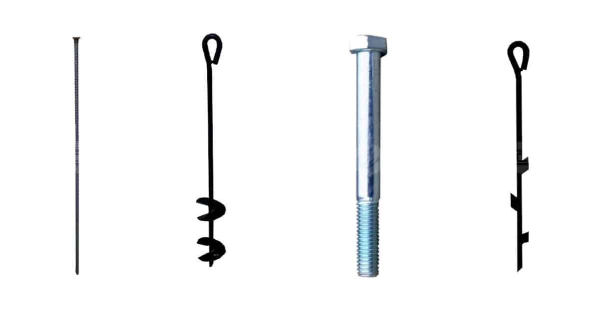 Anchors for carport installations