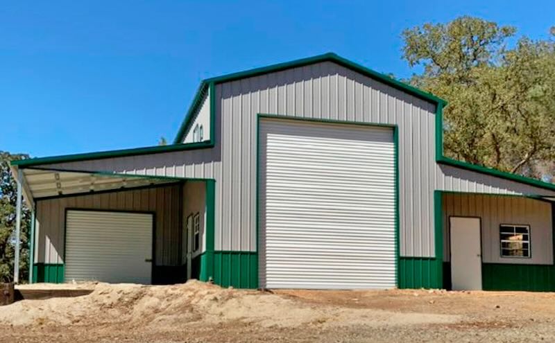 Steel agricultural building