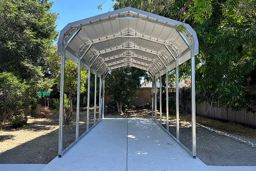 Single vehicle classical carport