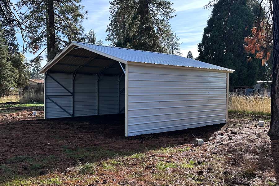 Metal Utility Carports in Northern California Installation 3