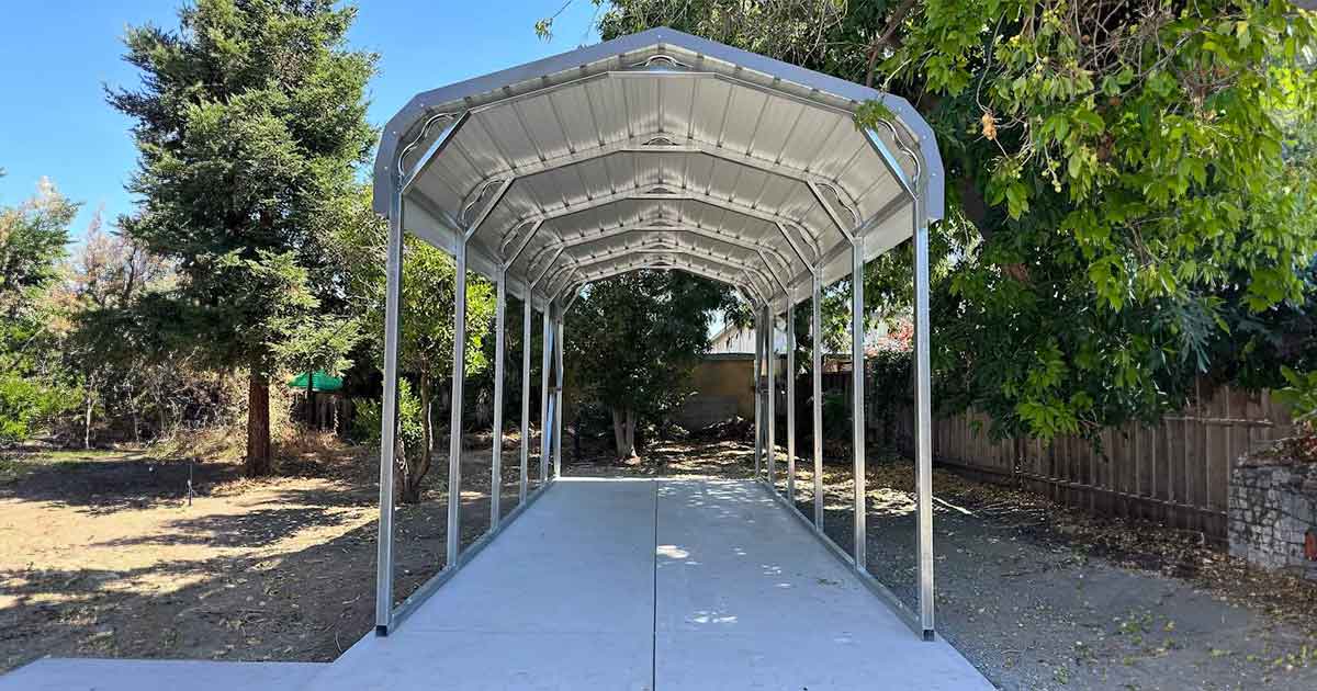 Metal Carport in Northern California