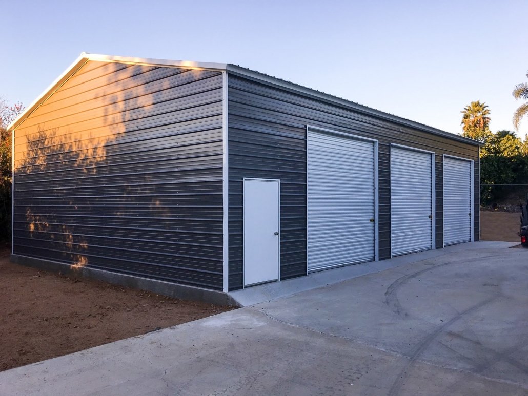 Metal Storage Sheds in Northern California Installation 2