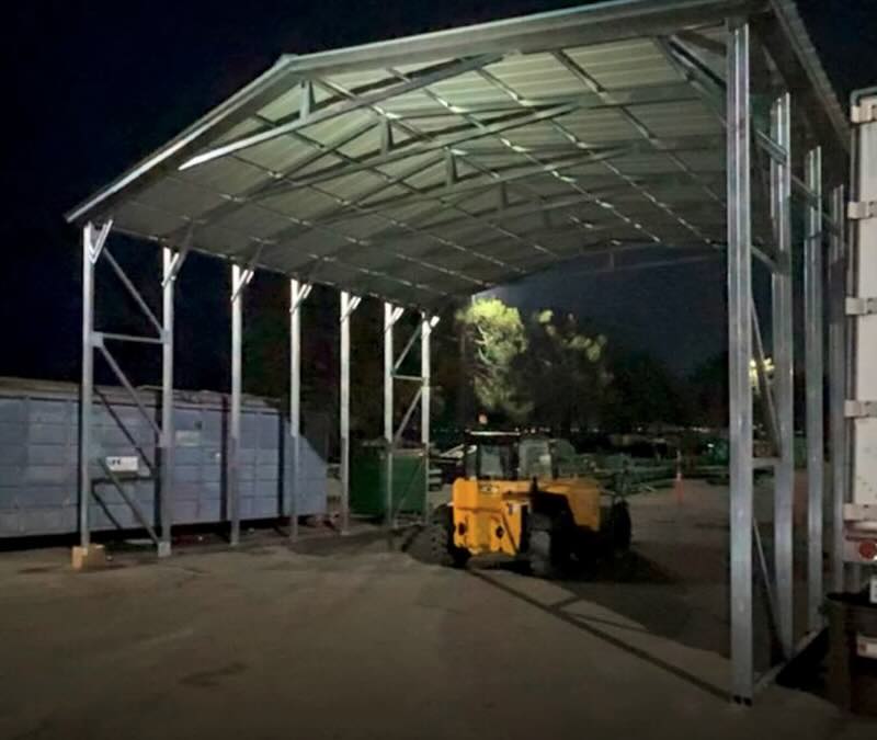 Wide span canopy