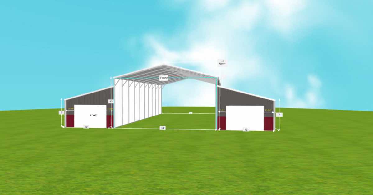 Barn Utility Storage Agricultural Equipment front