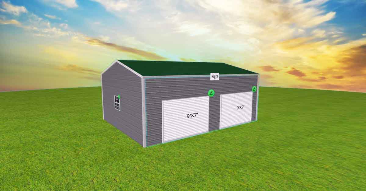 Metal-2-Boat-Garage-Boxed-Eave-Roof-Style-side-window