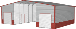 straight roof barn icon