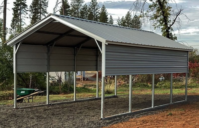 12 x 20 x 7 Vertical Roof Carport