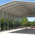 metal carport pebble beige