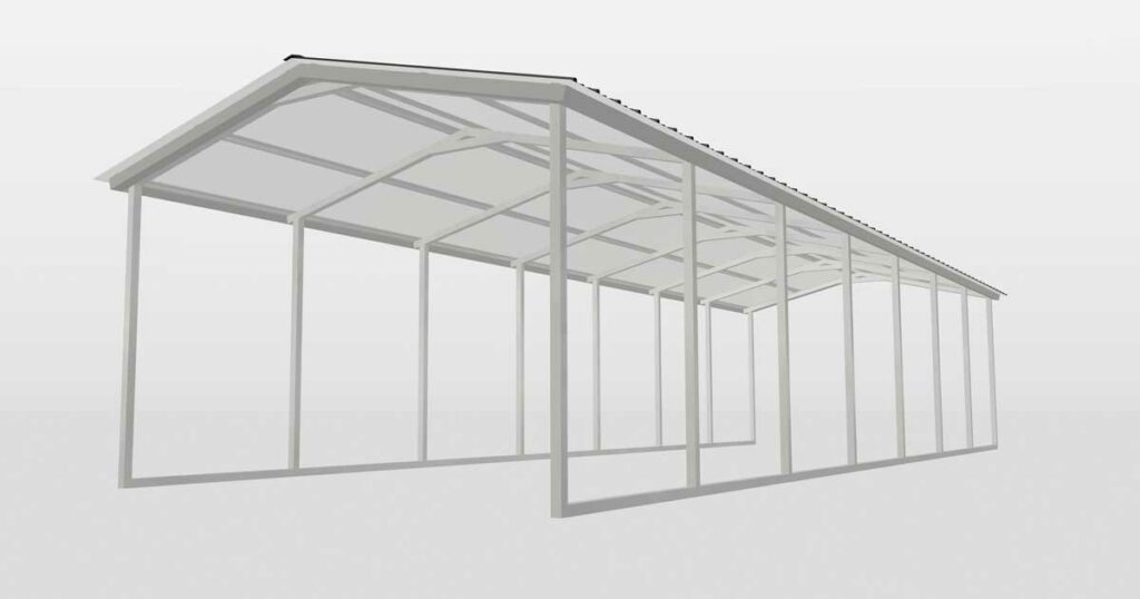 12 x 38 x 7 Carport Cover