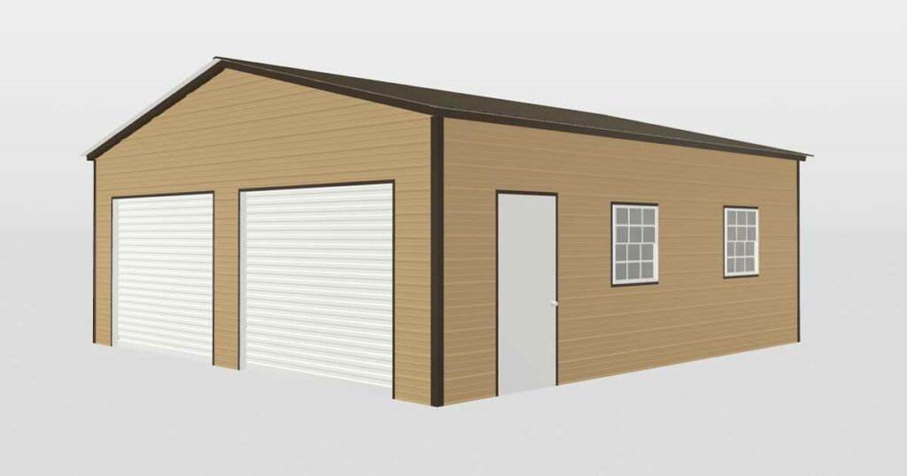 24 x 25 x 8 2-Car garage