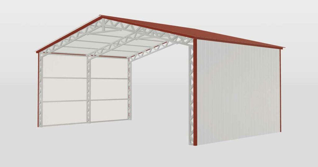 32 x 20 x 12 Wide Span Carport