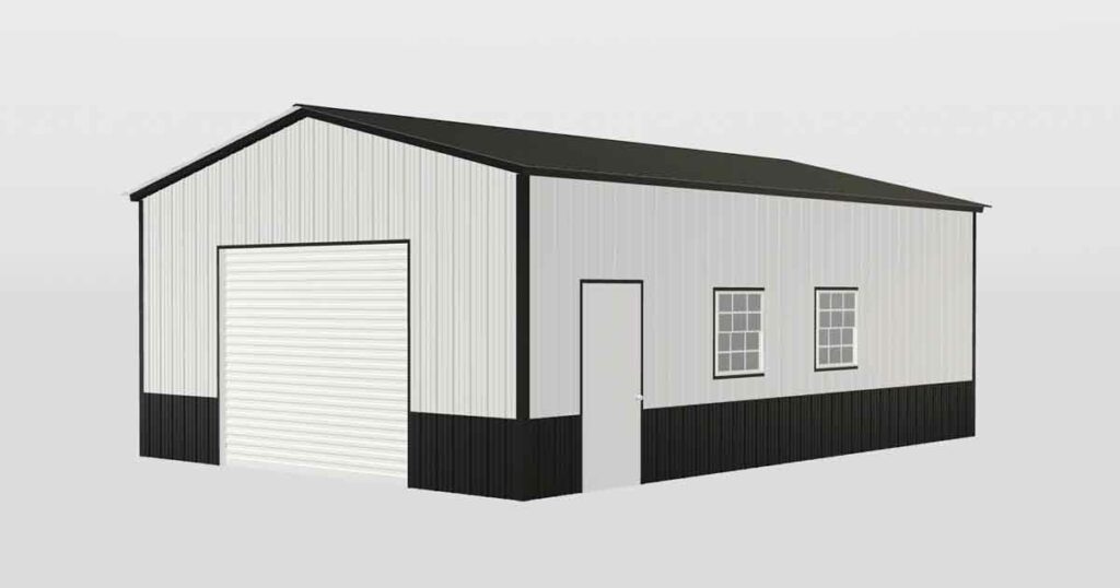 20' x 20' x 10' Metal Garage