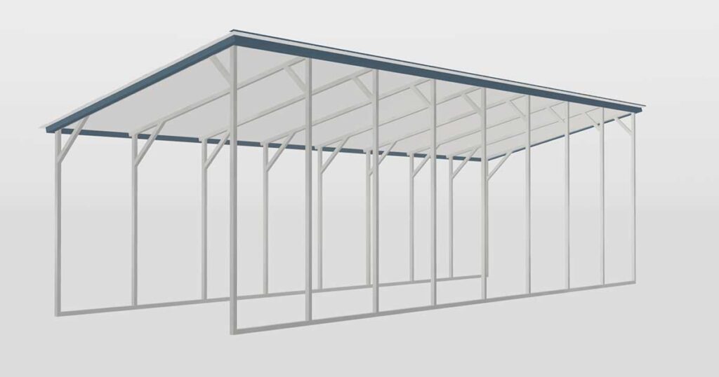 12 x 40 x 12 lean-to