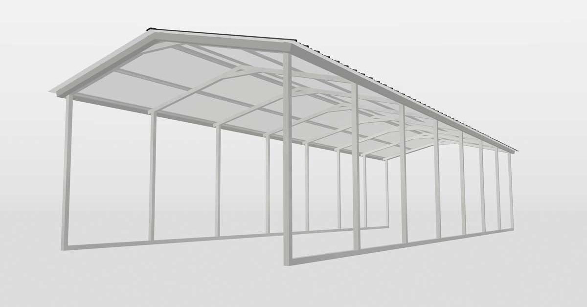 12 x 38 x 7 Carport Cover